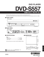 Yamaha DVDS-557 - Service Manual 